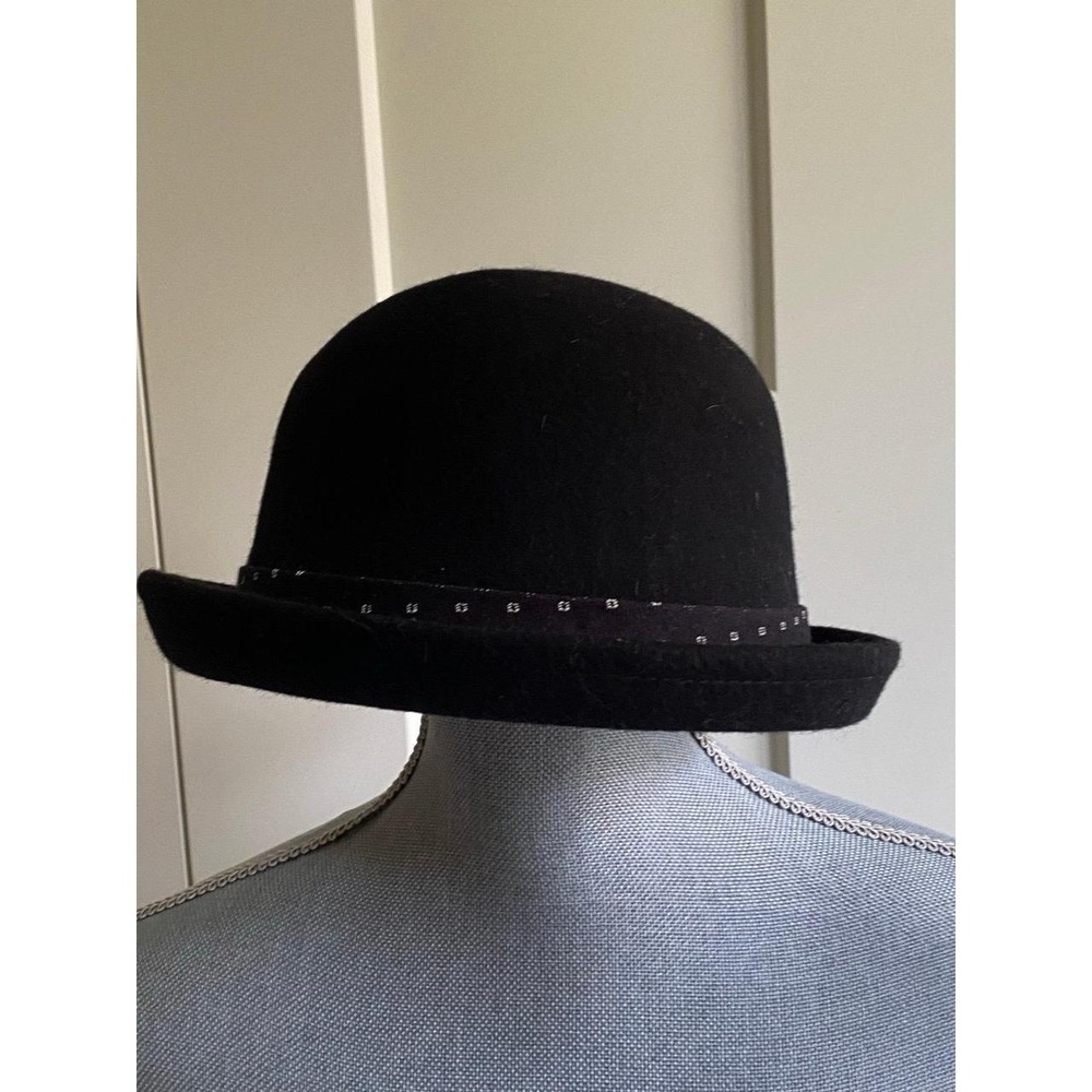 Nick Graham Hat Wool Winter Large Unisex Tags Black s2